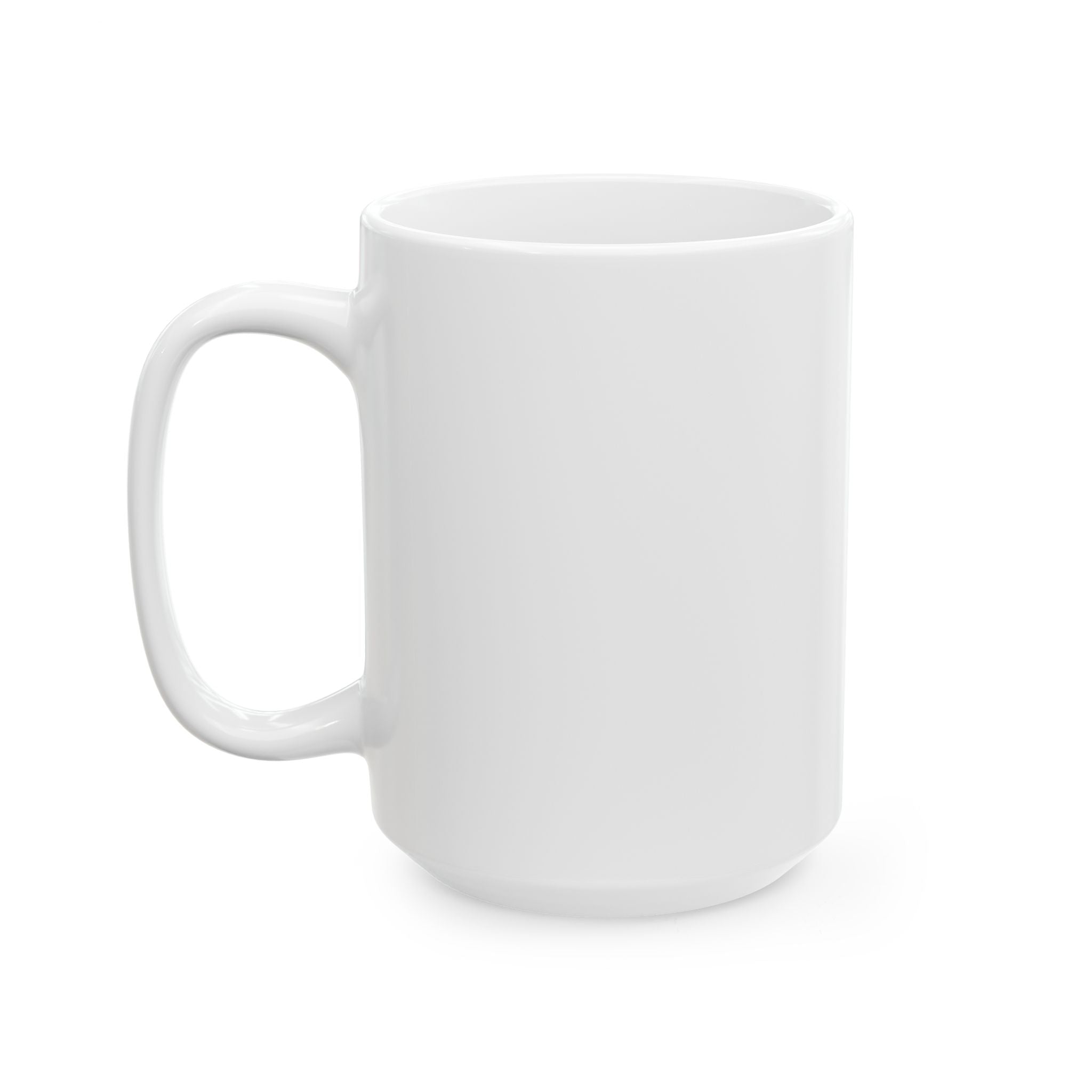 Think It Through - Ceramic Mug, ( 15oz - Yellow Print)