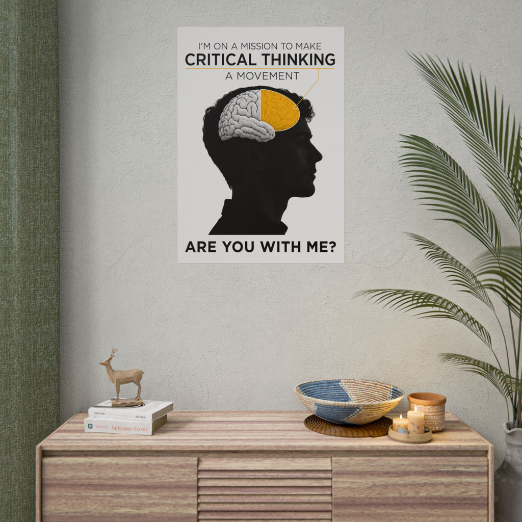 On a mission to make Critical Thinking a movement - Poster
