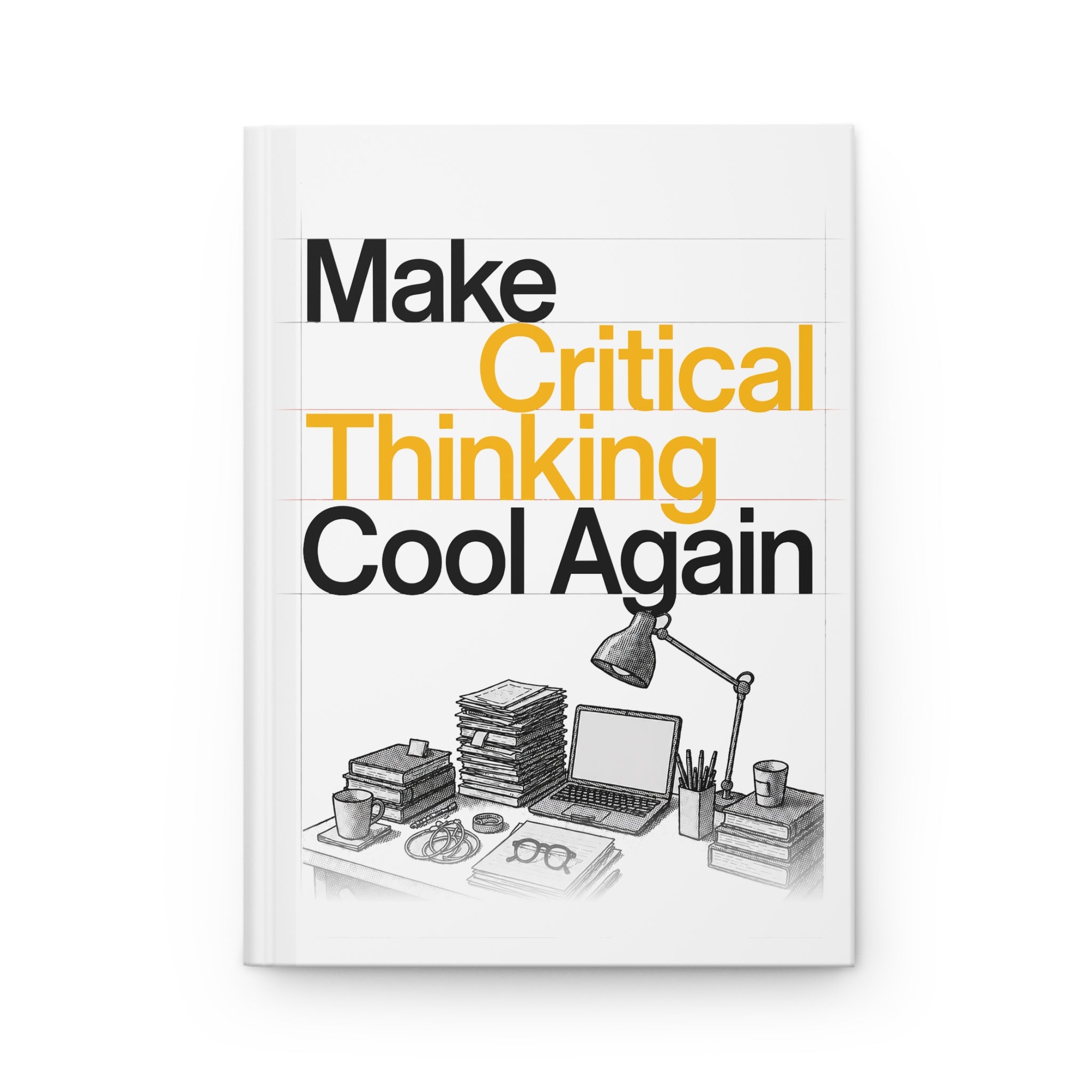 Make Critical thinking Cool Again - Hardcover Journal (Matte Finish)