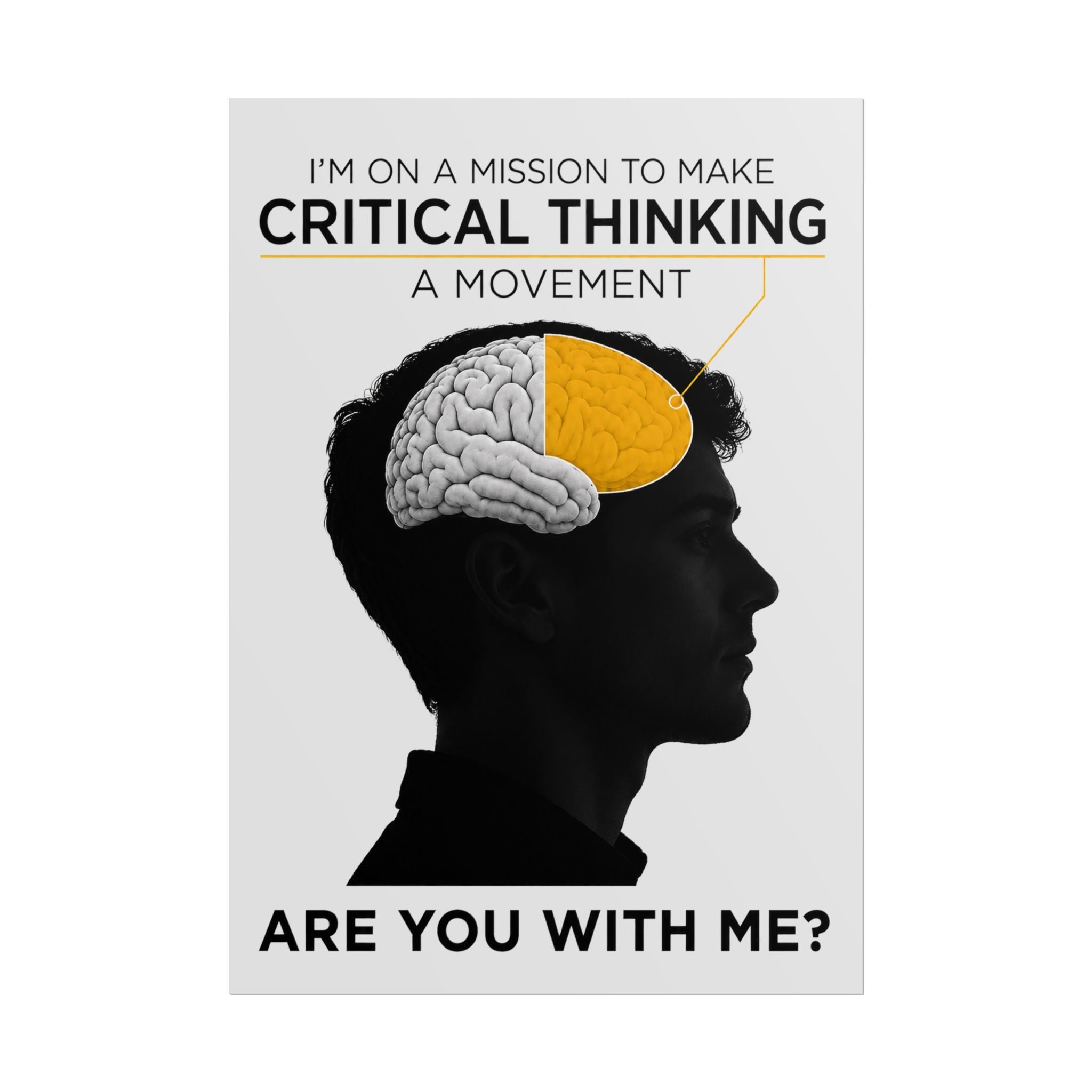 On a mission to make Critical Thinking a movement - Poster