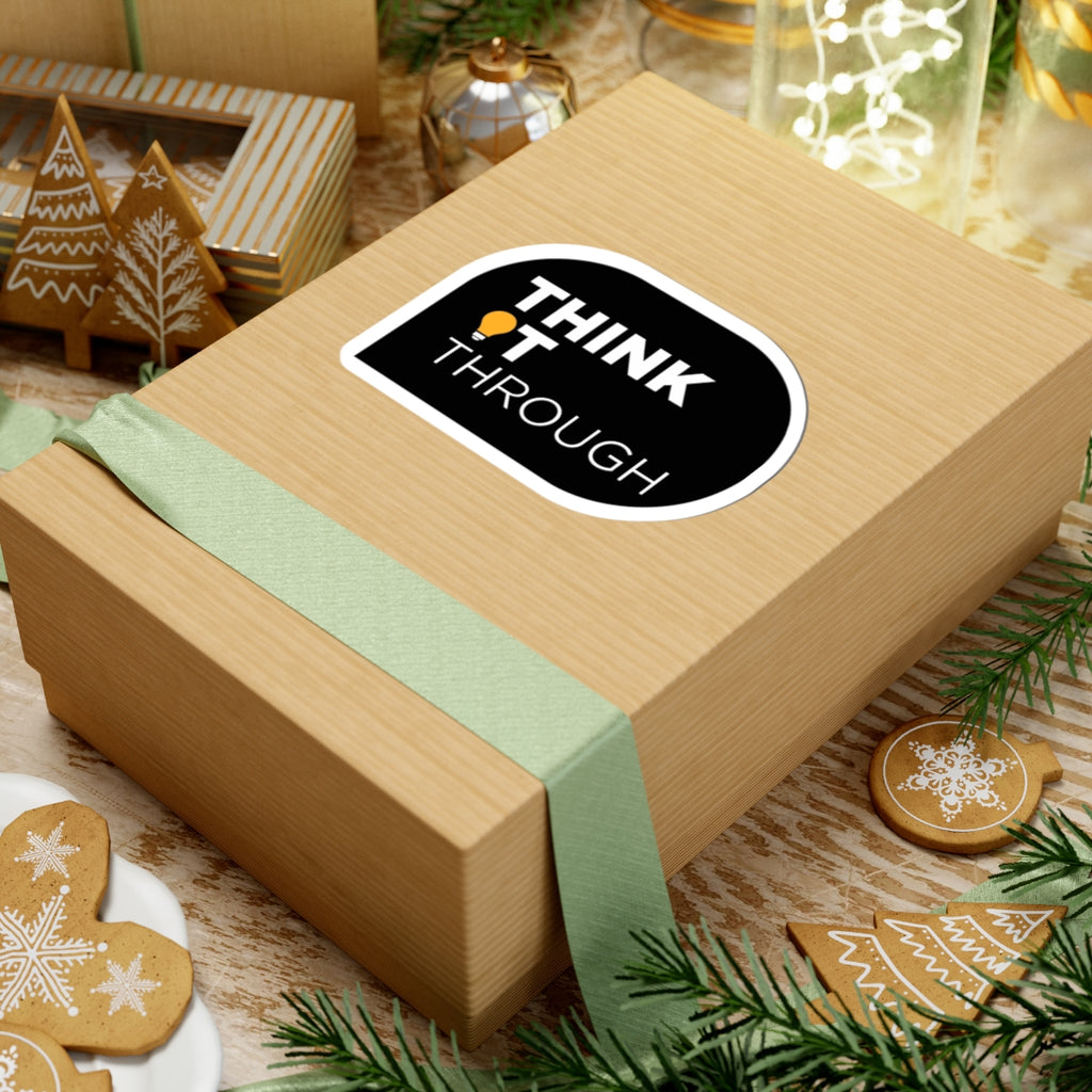 Think It Through - Sticker (Black)